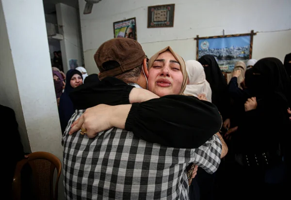 Funeral Los Mártires Los Túneles Gaza Mayo 2021 —  Fotos de Stock