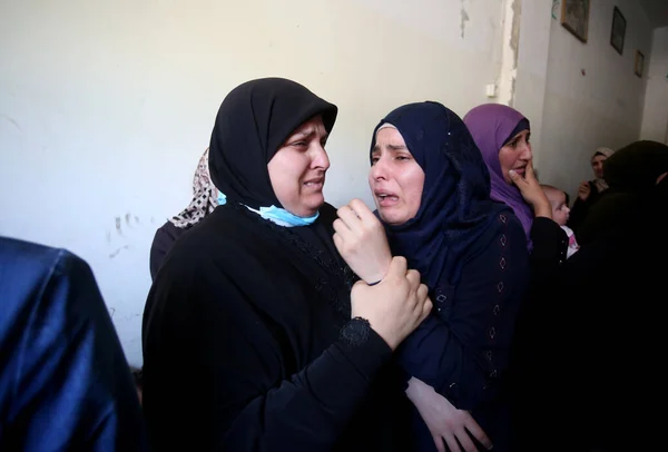 Funeral Dos Mártires Dos Túneis Gaza Maio 2021 — Fotografia de Stock