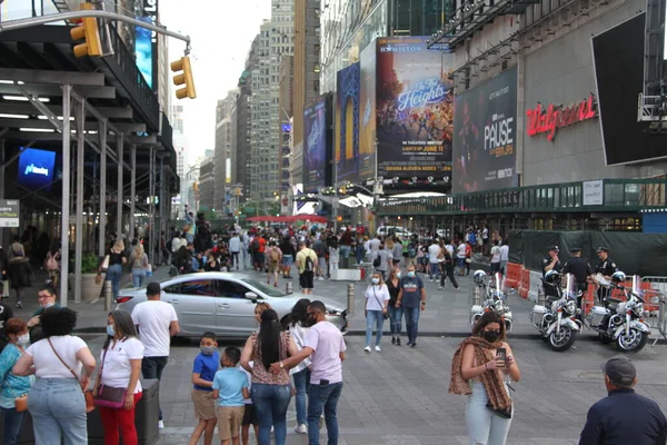 Mei 2021 New York Usa Beweging Times Square New York — Stockfoto