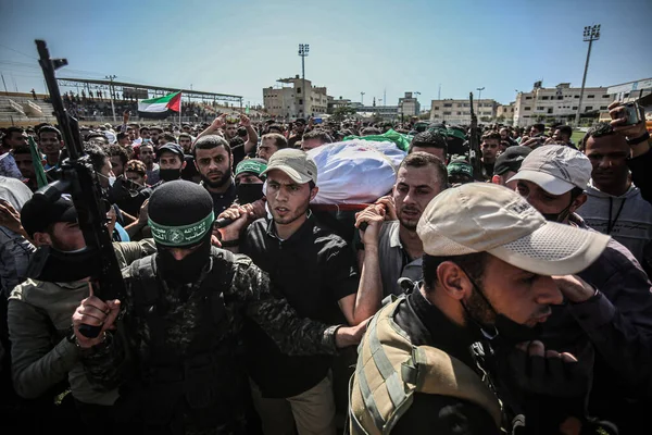 Funeral Los Mártires Los Túneles Gaza Mayo 2021 —  Fotos de Stock