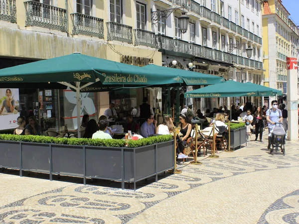Május 2021 Lisszabon Portugália Még Inaktív Miatt Covid Járvány Santa — Stock Fotó