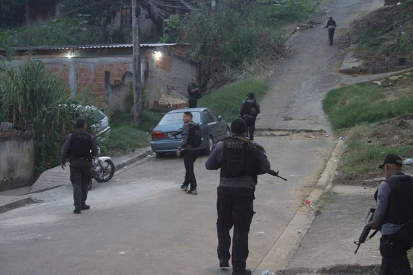 Операция Полиции Борьбе Преступностью Рио Жанейро Мая 2021 Года Рио — стоковое фото