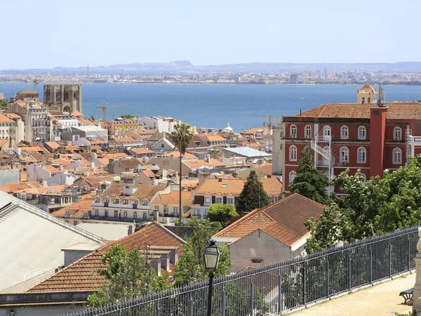Επανέναρξη Του Τουρισμού Στην Πορτογαλία Μαΐου 2021 Λισαβόνα Πορτογαλία Πανοραμικό — Φωτογραφία Αρχείου