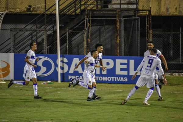 Agua Santa Portuguesa Ćwierćfinały Drugiej Ligi Paulista Championship Mecz Pomiędzy — Zdjęcie stockowe