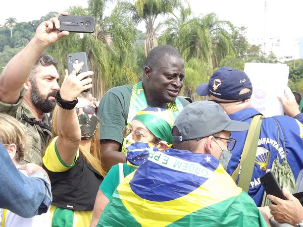 Protest Support President Bolsonaro Rio Janeiro May 2021 Rio Janeiro — Stock Photo, Image