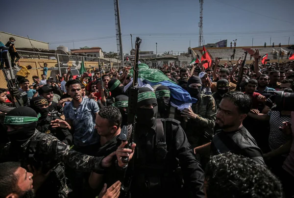 Funeral Los Mártires Los Túneles Gaza Mayo 2021 —  Fotos de Stock