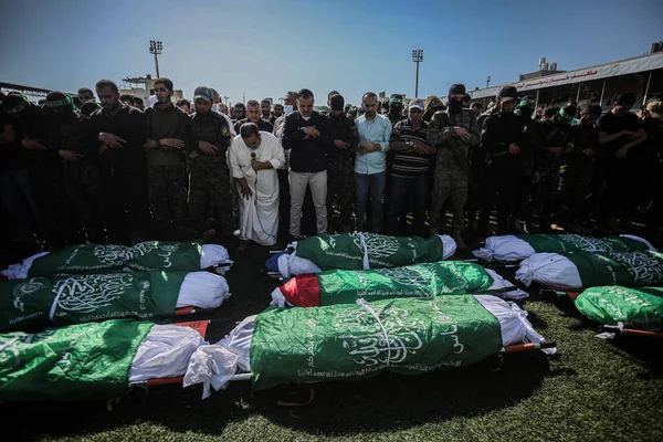 Funeral Los Mártires Los Túneles Gaza Mayo 2021 —  Fotos de Stock