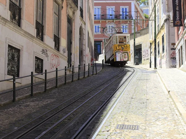 Reabertura Turismo Portugal Maio 2021 Lisboa Portugal Elevador Glória Dos — Fotografia de Stock