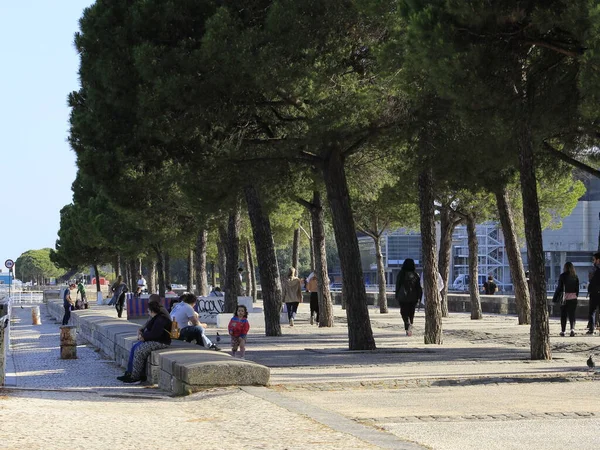 Maio 2021 Lisboa Portugal Movimento Torno Parque Das Nações Com — Fotografia de Stock