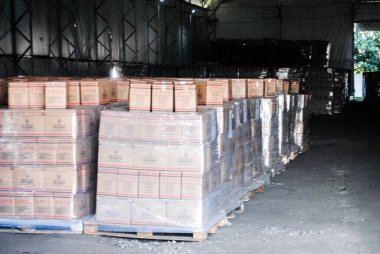 26 Mayıs 2021, Sao Paulo, Brezilya: Indianopolis civarında aşılı depo