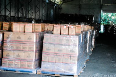 26 Mayıs 2021, Sao Paulo, Brezilya: Indianopolis civarında aşılı depo