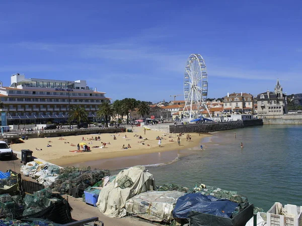 Κίνημα Λουομένων Στην Παραλία Ribeira Στην Πορτογαλία Μαΐου 2021 Cascais — Φωτογραφία Αρχείου