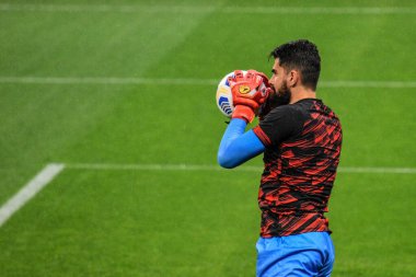 Korintliler ve Atletico Goianiense. 30 Mayıs 2021, Sao Paulo, Brezilya: Korintliler ve Atletico Goianiense arasındaki futbol maçı sırasında Korintliler 'in koçu Sylvinho
