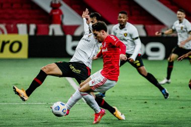 Brezilya Futbol Şampiyonası 2021: Uluslararası ve Spor. 30 Mayıs 2021, Porto Alegre, Brezilya: 2021 Brezilya Futbol Şampiyonası 'nın ilk turu için geçerli olan Internacional ve Sport arasındaki futbol maçı