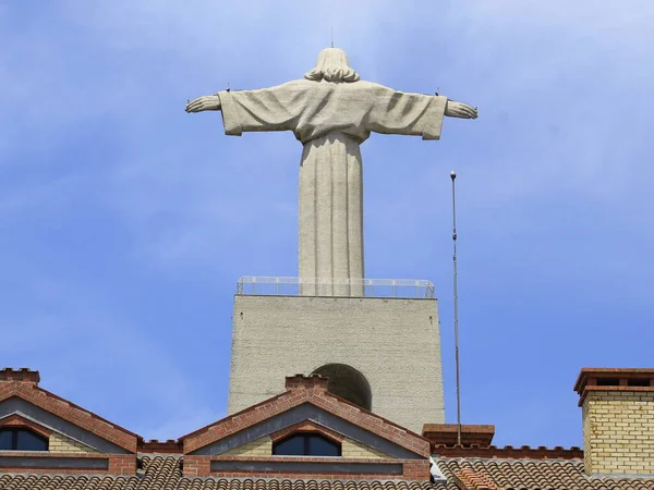 Monumento Cristo Rei Lisbona Portogallo Maggio 2021 Lisbona Portogallo Monumento — Foto Stock
