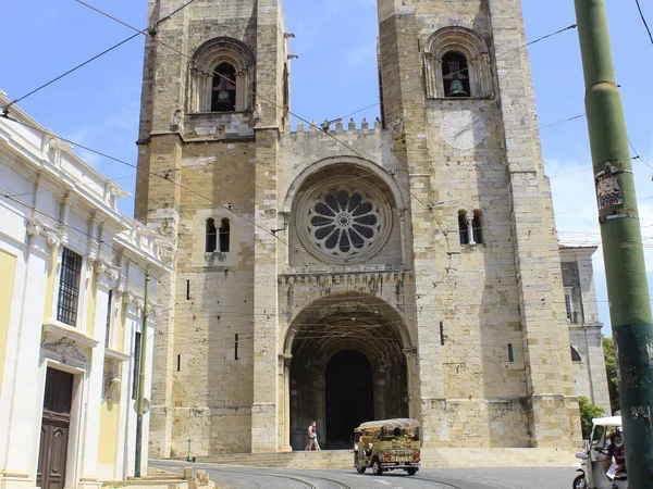 Cattedrale Lisbona Chiesa Santa Maria Maior Maggio 2021 Lisbona Portogallo — Foto Stock