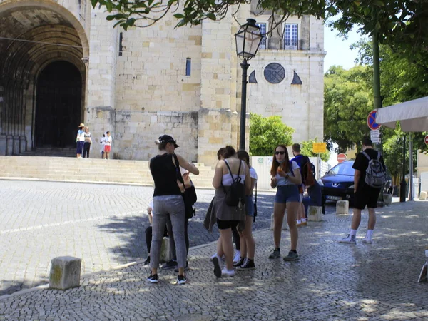 Cathedral Lisbon Church Santa Maria Maior May 2021 Lisbon Portugal — Stock Photo, Image