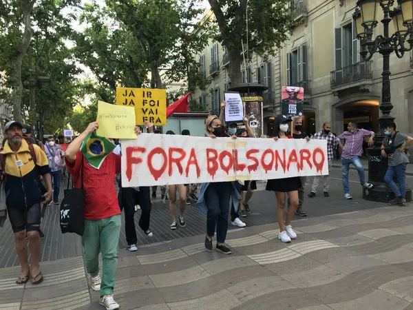 Protestera Mot Bolsonaros Regering Porto Alegre Maj 2021 Porto Alegre — Stockfoto