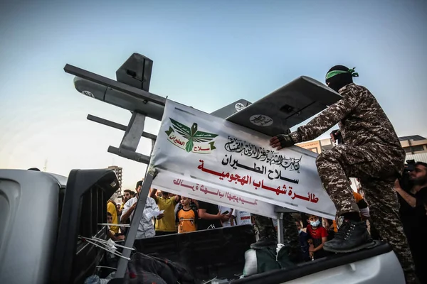 Στρατιωτική Παρέλαση Των Ταξιαρχιών Izz Din Qassam Στη Γάζα Μαΐου — Φωτογραφία Αρχείου