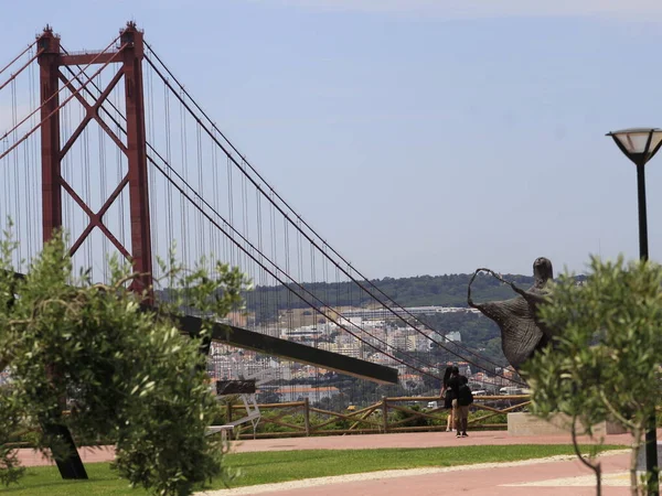 May 2021 Lisbon Portugal Sanctuary Christ King Lisbon Arms Portugal — Stock Photo, Image