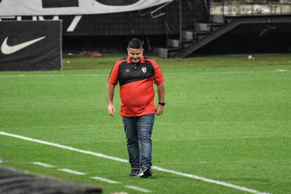 Corinthians Atletico Goianiense Května 2021 Sao Paulo Brazílie Korintští Trenéři — Stock fotografie