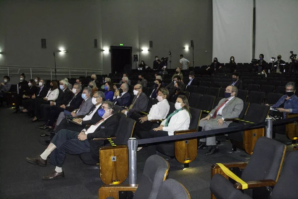 Evento Con Gobernador Joao Doria Sobre Inversión Fapesp Ciencia Tecnología — Foto de Stock