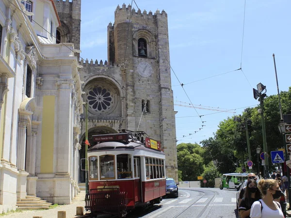 Cathedral Lisbon Church Santa Maria Maior May 2021 Lisbon Portugal — Stock Photo, Image