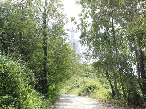 Visita Guidata Monumento Cristo Lisbona Maggio 2021 Lisbona Portogallo Visita — Foto Stock