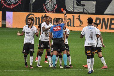 Brezilya Futbol Kupası: Cornthians ve Atletico Goianiense. 2 Haziran 2021, Sao Paulo, Brezilya: Çarşamba günü Sao Paulo 'daki Neo Quimica Arena' da düzenlenen Brezilya Futbol Kupası 'nın üçüncü aşaması için geçerli olan Corinrthians ile Atletico Goianiense arasındaki futbol maçı