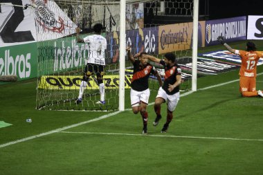 Brezilya Futbol Kupası: Cornthians ve Atletico Goianiense. 2 Haziran 2021, Sao Paulo, Brezilya: Çarşamba günü Sao Paulo 'daki Neo Quimica Arena' da düzenlenen Brezilya Futbol Kupası 'nın üçüncü aşaması için geçerli olan Corinrthians ile Atletico Goianiense arasındaki futbol maçı