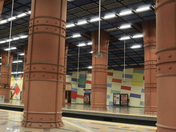 Transport Portugal Campo Pequeno Tunnelbanestation Lissabon Juni 2021 Lissabon Portugal — Stockfoto