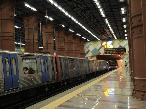 Transport Portugal Campo Pequeno Subway Station Lisbon June 2021 Lisbon — Stock Photo, Image