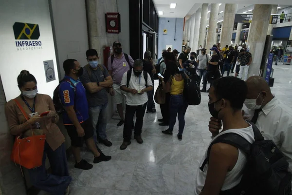 Secretario Salud Río Janeiro Daniel Soranz Participa Vacunación Covid Aeropuerto —  Fotos de Stock