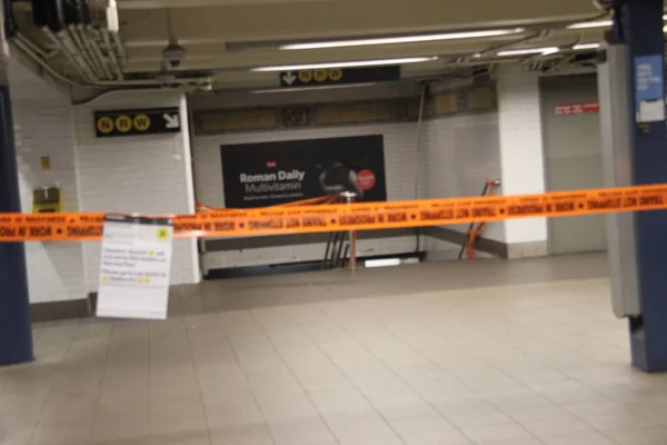 Trabajadores Metro Trabajando Dawn Junio 2021 Nueva York Estados Unidos — Foto de Stock