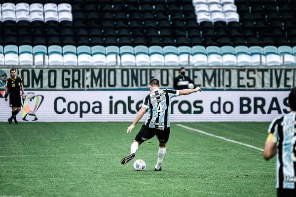 Brasilianische Fußballmeisterschaft Gremio Und Brasiliense Juni 2021 Porto Alegre Brasilien — Stockfoto