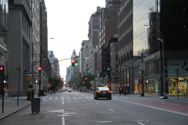 Quiet New York City Dawn June 2021 New York Usa — Stock Photo, Image