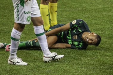 Brezilya Futbol Şampiyonası: Palmeiras ve Chapecoense. Haziran 2021, Sao Paulo, Brezilya: Chapecoense 'den koç Jair Ventura, Palmeiras ve Chapecoense arasındaki futbol maçı sırasında, Brezilya Futbol Şampiyonası 20.