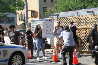 ABD First Lady & Dr Fauci Harlem-New York 'taki aşı kliniğini ziyaret etti. 6 Haziran 2021, Harlem, New York, ABD: ABD First Lady ve Dr. Fauci, Beyaz Saray Ulusal Alerji Enstitüsü Başkanı ve Direktörü