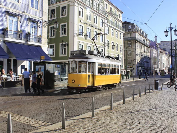 Tourismus Lissabon Juni 2021 Lissabon Portugal Personenverkehr Zwischen Den Bahnhöfen — Stockfoto