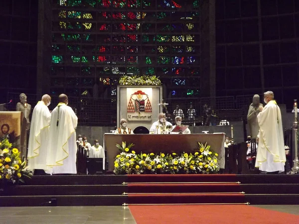 Corpus Christi Mass Firas Ärkebiskop Rio Janeiro Kardinal Dom Orani — Stockfoto