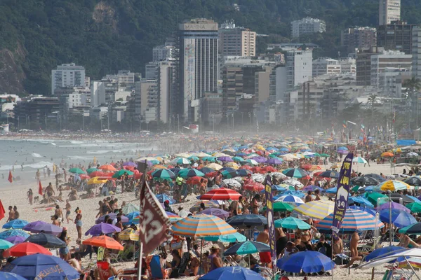 Ipanema Beach Beweging Juni 2021 Rio Janeiro Brazilië Een Grote — Stockfoto