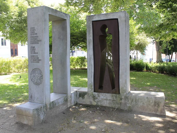Pomnik Ofiar Homofobii Principe Real Park Lizbona Czerwca 2021 Lizbona — Zdjęcie stockowe