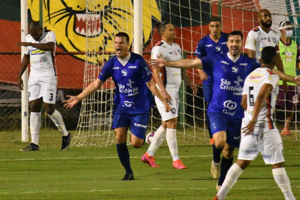 Campionato Brasiliano Calcio Quarta Divisione Portoghese Cianorte Partita Calcio Tra — Foto Stock