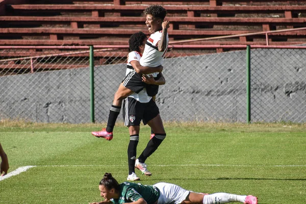 Brasilianische Frauenfußballmeisterschaft 2021 Palmeiras Und Sao Paulo Juni 2021 Sao — Stockfoto