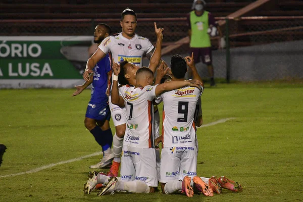 Brasiliansk Fotboll Fjärde Divisionen Portugisiska Och Cianorte Fotboll Match Mellan — Stockfoto