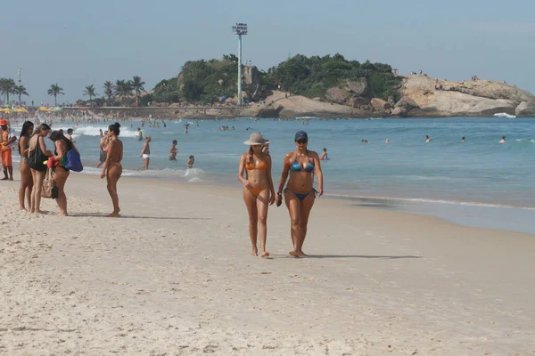 Ipanema Beach Beweging Juni 2021 Rio Janeiro Brazilië Een Grote — Stockfoto