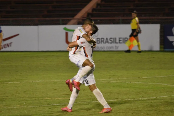 Brasilianische Fußballmeisterschaft Vierte Liga Portugiesisch Und Cianorte Fußballspiel Zwischen Portuguesa — Stockfoto