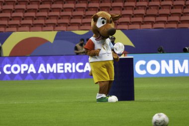 Brezilya Futbol Şampiyonası: Gremio x Athletico-PR. 13 Haziran 2021, Porto Alegre, Brezilya: Gremio ve Athletico-PR arasındaki futbol maçı, Brezilya Futbol Şampiyonası 'nın 3. turu için geçerli.)