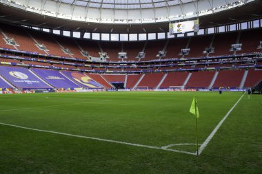 Brezilya Futbol Şampiyonası: Gremio x Athletico-PR. 13 Haziran 2021, Porto Alegre, Brezilya: Gremio ve Athletico-PR arasındaki futbol maçı, Brezilya Futbol Şampiyonası 'nın 3. turu için geçerli.)