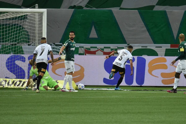 Campeonato Brasileño Fútbol Palmeiras Corintios Junio 2021 Sao Paulo Brasil — Foto de Stock